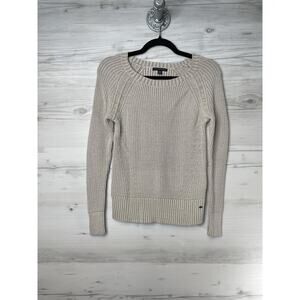 American Eagle Sweater Womens XS Chunky Knit‎ Pullover Long Sleeve Cotton Blend